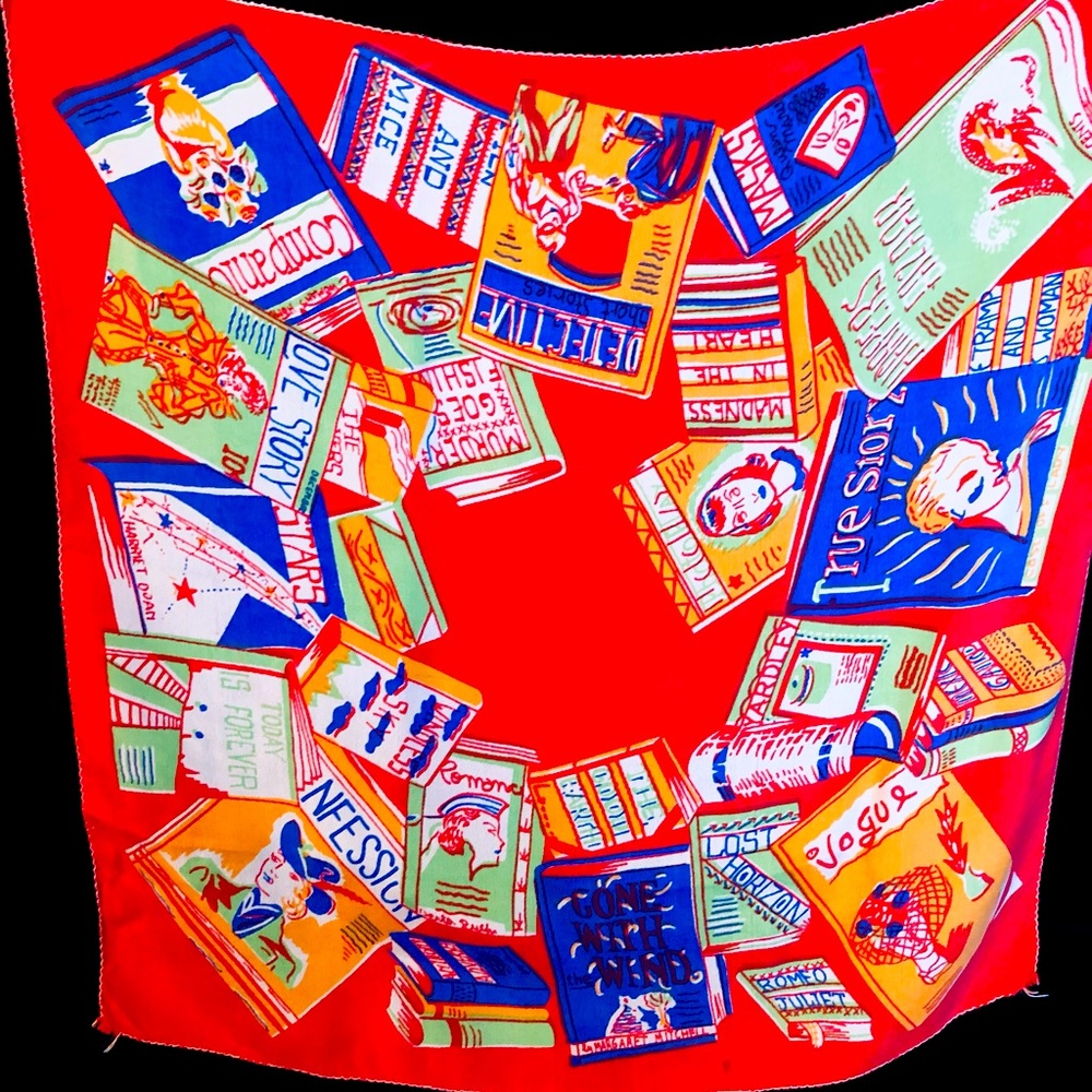 Book Lovers Silk Scarf